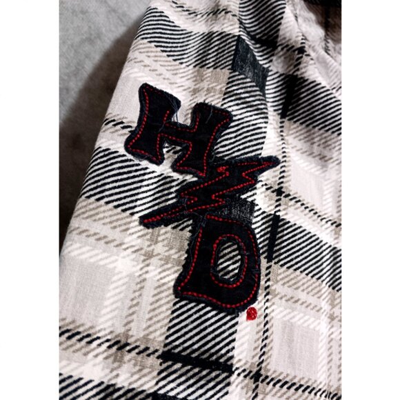 Harley Davidson Shirt Mens Sz L plaid patches snaps - Picture 4 of 8